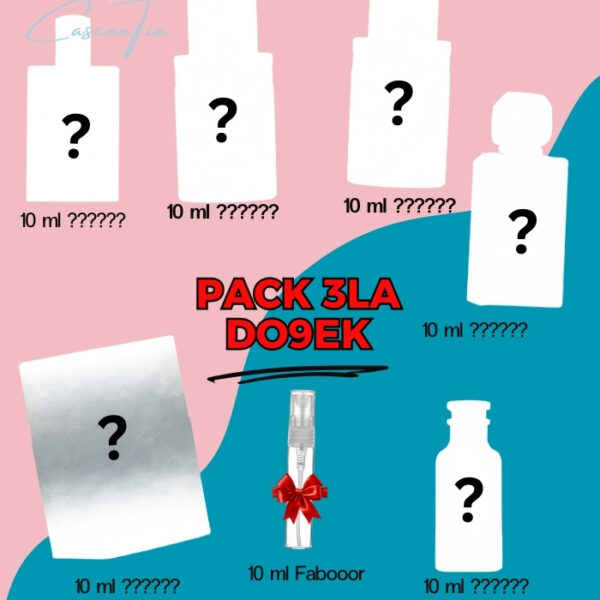 Pack “3la Do9ek” 6 Decants Premium 10 ml + 1 Decant 10 ml FABOOOR + Livraison Gratuite