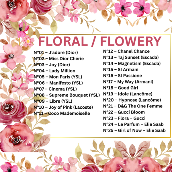 FLORAL / FLOWERY – Femme