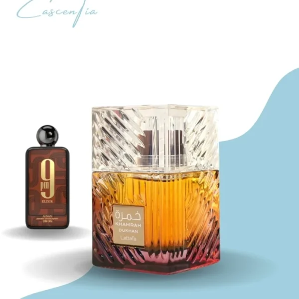 Khamrah Dukhan Lattafa (dupe of 9PM Elixir Afnan)