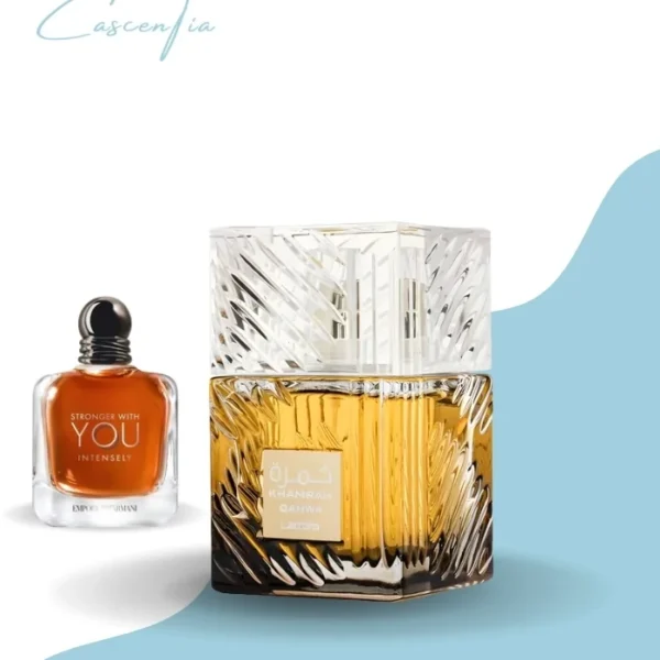 Khamrah Qahwa Lattafa (dupe of  Stronger With You Intensely)